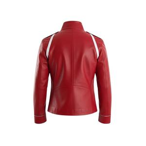 Esta es una chaqueta de cuero Avirex Icon en color rojo. - Product Image 6