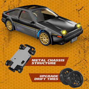 Auto RC in <span class=keywords><strong>Scala</strong></span> 1/43 Micro 4WD con Sterzo di Precisione Completamente Proporzionale ad Alta Velocità con Luci LED Mini Veicolo da Corsa Telecomandato - Product Image 5