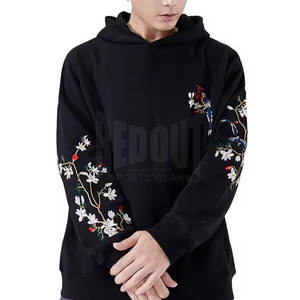 Sweat-shirts amples brodés en coton 100% à séchage rapide, fabriqués au Pakistan, sweat-shirts amples brodés - Product Image 3