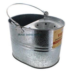 Handmade Galvanized <b>Mop</b> <b>Bucket</b> Superior Quality Handmade Floor Cleaner <b>Bucket</b> Dark Blue Color Modern Designer Iron <b>Mop</b> <b>Bucket</b> - Product Image 4