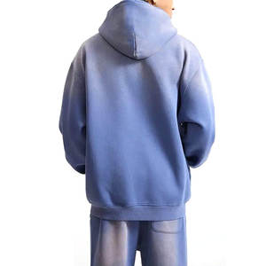 Conjunto de Sudadera y Pantalones Deportivos de Felpa Francesa, Corte Ajustado, Estampado de Alta Calidad, para Hombre - Product Image 3