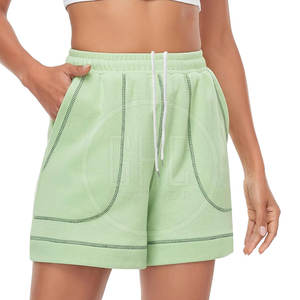 Pantalones cortos de chándal de cintura alta para hombre con logotipo personalizado, duraderos, transpirables, esenciales de invierno, ropa superventas para mujer - Product Image 3