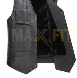Gilet de moto en cuir respirant d'hiver de couleur personnalisée MAXFIT ENTERPRISES Gilet de mode classique Service OEM pour moto - Product Image 6