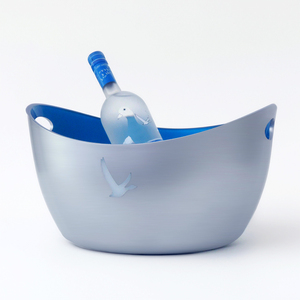 Cubo de Hielo de Doble Pared para 4 Botellas, Acabado Plástico con Luces LED para Salón y Club, OEM, Personalizado OEM - Product Image 1