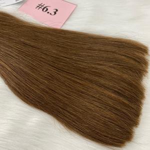 Populaire Hairshop couleur trame droite #6.3 Extension de cheveux vietnamiens Double dessiné grande quantité prêt à expédier trame de génie - Product Image 6