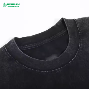 High Quality Men's Plus Size T Shirt 100% Cotton Eco-Friendly Loose Fit Neck <b>Drop</b> Shoulder Streetwear <b>Acid</b> Washed tees - Product Image 2