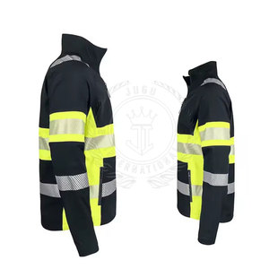 Custom Design Reflective Breathable CE Certified Safety <b>Jacket</b> Premium Quality Unisex Lightweight - Product Image 2