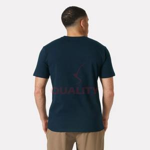 Camiseta de algodón de primera calidad, impresión de logotipo personalizado, estilo urbano, camiseta básica de moda, servicio OEM, suministro al por mayor, tejido suave y duradero - Product Image 5