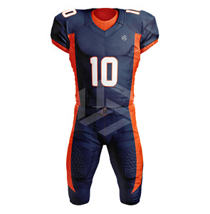 Maillot et pantalon de football américain sublimés de haute qualité, respirants, grande taille, à manches courtes, kits OEM, tissu à séchage rapide - Product Image 4