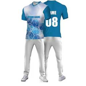 เสื้อคริกเก็ตผู้ชายคุณภาพสูง แห้งเร็ว ระบายอากาศได้ดี ผลิตจากโพลีเอสเตอร์ รับสกรีนลายตามสั่ง ชุดกีฬา - Product Image 4