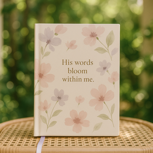 Labon lời nói của ông nở trong tôi cầu nguyện Tạp Chí pastel hoa nguyện máy tính xách tay thánh Thư viết cuốn sách cho đức tin Kitô giáo - Product Image 1