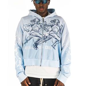 Sudadera con Capucha de Felpa 100% Algodón para Hombre, Talla Grande, Corte Regular, Transpirable para Invierno, Diseño con Bolsillo, Logotipo Bordado, Servicio OEM Personalizado - Product Image 4