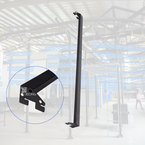 ADONG A26 Crochet d'affichage de faisceau d'étagère robuste Accessoires en métal pour magasin Tiges de suspension horizontales Produit OEM - Product Image 1