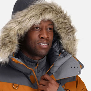 Chaqueta Parka de nuevo diseño con logotipo personalizado más vendida para invierno, estilo callejero a prueba de viento con cuello levantado, Material de lona - Product Image 5