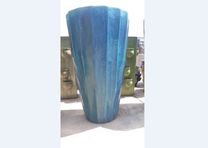 [Leo Nguyen Le] - Vente en gros de pots en céramique gris ronds et hauts pour plantes, pots en céramique pour plantes d'extérieur, grand pot en céramique - Product Image 4