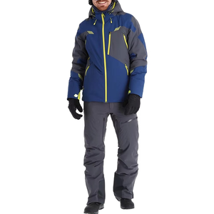 Traje de Esquí de una Pieza para Hombre, Impermeable y Cortavientos, Ropa de Trabajo para Deportes al Aire Libre, con Cremallera Térmica - Product Image 6