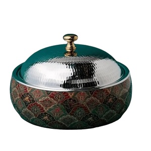 Casserole décorative de style arabe classique, écologique, durable, en métal, diamètre 24 cm, pour service, forme de casserole, fournitures hôtelières - Product Image 2