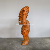Statues Totem Tiki en Bois de Coco Sculpté à la Main, Art Déco, Sculpture en Bois Écologique pour la Décoration Intérieure et Extérieure du Jardin