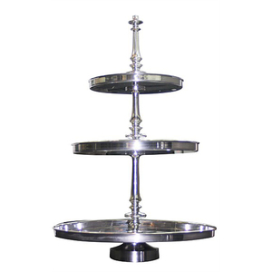 Metal Aluminium Nickle Plated Finished Decorative Round Shaped <b>Cake</b> <b>Stand</b> Dining Table Decorative Serving <b>Cake</b> <b>Stand</b> - Product Image 6