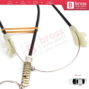 ชุดซ่อมมอเตอร์กระจกหน้าต่าง BWR5128 UAL สำหรับประตูหลังซ้าย รถยนต์แลนด์โรเวอร์ ฟรีแลนเดอร์ MK1 L314 LN ปี 1997-2006 แบบ 3/5 ประตู ALR8179 - Product Image 6