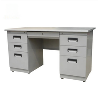 Tiroirs de bureau d'ordinateur en métal au design moderne Assemblage facile Table de bureau à domicile pour l'étude Bureau Gym Bureau