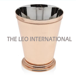 Madera y aluminio Metal Forma redonda Marrón Acabado Estilo de lujo Moderno Venta caliente Jarrón de la más alta calidad - Product Image 2