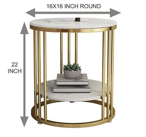 Two-Tier Luxury <b>Console</b> Side <b>Table</b> with Black <b>Marble</b> Top and Wrought Metal Body Eye-Catching Dining <b>Table</b> at Wholesale Price - Product Image 1