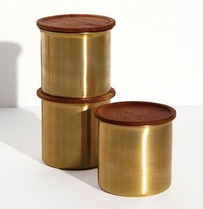 <b>Decorative</b> kitchen <b>tin</b> <b>container</b> with premium quality metal & glass construction and airtight lid for tea coffee sugar storage - Product Image 5