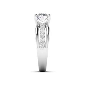 Bague de fiançailles solitaire classique en diamant taille ronde 1,87 ct, couleur F, clarté VS, diamant cultivé en laboratoire en or 14 carats, cadeau d'anniversaire - Product Image 6