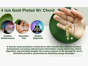 Jet 4 Isis Cuivre Avec Accord Pendule En Métal Guérison Divine Radiesthésie Réponse Spirituelle Méditation Nettoyage - Product Image 4