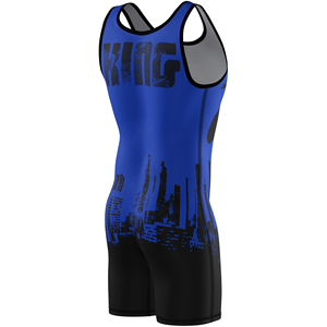 La mejor Camiseta deportiva al por mayor de una pieza de lucha libre, camiseta de lucha con logotipo personalizado impreso - Product Image 4