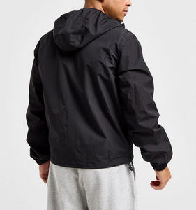 Veste coupe-vent unisexe à capuche décontractée d'été standard, respirante, grande taille, avec fermeture éclair, vente en gros OEM personnalisée - Product Image 2