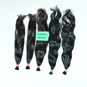100% Naturel En Vrac Droit Soyeux Noir Temple Vietnamien Extension De Cheveux Humains Jeune Vierge Style Indien Cheveux Humains - Product Image 4