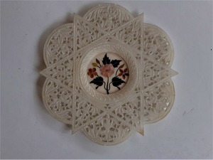 Cổ điển đá cẩm thạch pieta Dura tấm, đá Cẩm Thạch Dát với bán đá quý, Taj <span class=keywords><strong>Mahal</strong></span> <span class=keywords><strong>Craft</strong></span> - Product Image 2