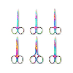 Sharp <b>Nail</b> Dead Skin <b>Scissor</b> <b>for</b> Makeup <b>Scissor</b> Eyebrow Stainless Steel Precision Curved Tip Cuticle <b>Scissors</b> Russian Style - Product Image 5