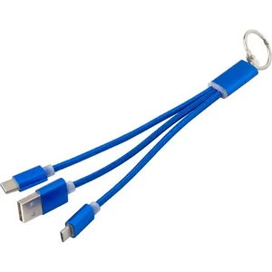 Juego de Cables de Carga USB Promocionales Personalizados Alvin, Dispositivos Personalizados para Cargar - Product Image 1