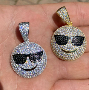 Customize Design High Quality <b>Diamond</b> Rapper Pendant Hip Hop Jewelry Necklace Iced Fashion Zinc Alloy Silver Plated Unisex - Product Image 1