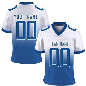 OEM diseño personalizado malla Unisex fútbol americano Jersey transpirable entrenamiento ropa deportiva con mangas cortas mejor servicio a la venta - Product Image 3