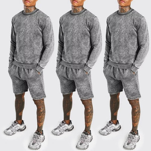 2024 Nuevo diseño Camisetas de algodón y poliéster logotipo personalizado algodón poli mezcla tie Dye lavado ácido camiseta sólida 2024 - Product Image 2