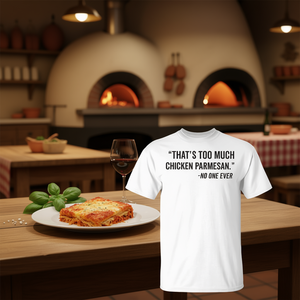 Camiseta para amantes de la comida italiana, pollo con queso Parmesano, Parmigiana, ropa promocional - Product Image 3