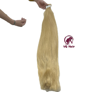 ผมต่อแบบตรงสองชั้นสีทองมีความต้องการสูงเครื่อง100% ผมตรงบริสุทธิ์จากเวียดนาม - Product Image 1