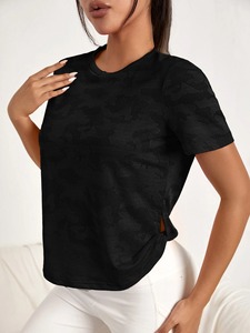 Venta caliente Fitness Wear Camisetas de manga corta para damas Logotipo personalizado y camisetas de tamaño para niñas Mejor estilo Camiseta - Product Image 3