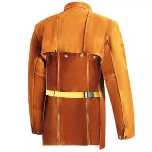 2025 alta calidad nuevo estilo vaca Split cuero soldadura chaqueta Industrial trabajo seguridad ropa Venta caliente chalecos de cuero - Product Image 3