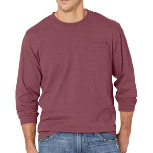 Clean Design <b>Mens</b> <b>Long</b> <b>Sleeve</b> Pocket <b>TShirt</b> with Soft Breathable Fabric and a Relaxed Suitable for Daily Modern Casual Styling - Product Image 3