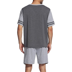 Conjunto de pantalones cortos deportivos informales de dos piezas con logotipo personalizado para hombre - Product Image 3