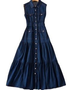 Vestido de mezclilla para mujer de informal a elegante, moderno y cómodo, monos infinitos, cómodos, de calidad premium - Product Image 2