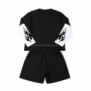 Conjunto Deportivo de Verano para Hombre, Camiseta y Pantalones Jogger, Alta Calidad, Ligero, 100% Algodón Ecológico, Estampado de Dibujos Animados Personalizado - Product Image 2