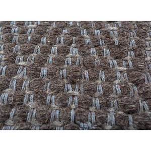 Tapis Kilim en laine tissée plate Abrash ADWL-13096 gris et noir, motif géométrique patchwork rectangulaire pour salon, couloir, 10 mm - Product Image 2