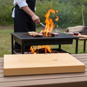 La mejor tabla de cortar rectangular de madera con mango 12mm de espesor Durable Apto para lavavajillas - Product Image 4