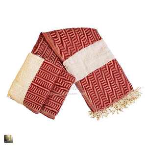 ผ้าขนหนูคอตตอนออร์แกนิกแบบตุรกีสำหรับชายหาด - Product Image 5